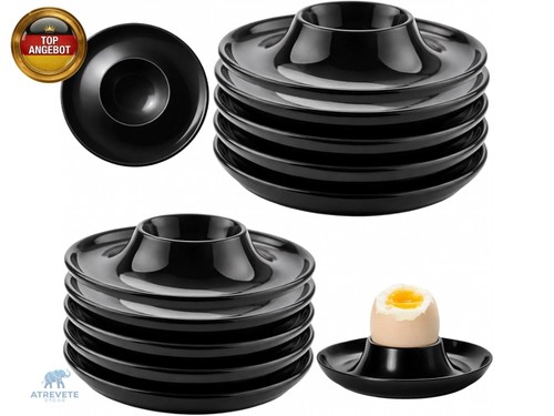 Eierbecher stück schwarz - eierbecher, 10