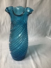 Antike türkisfarbene Glasvase.