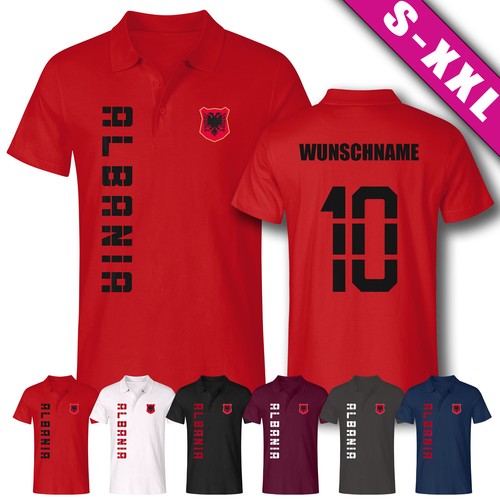 Albanien shqiperia polo - albanien, polo-shirt