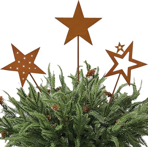 Gartenstecker rost sterne - rost,