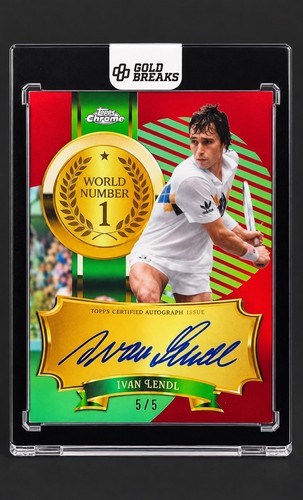 Ivan lendl topps - lendl, chrome