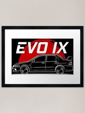 Evolution 9 EVO IX Gerahmter
