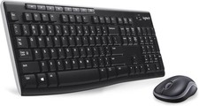 Logitech MK270 Combo Tastatur kabellose Maus Nano-Empfänger QWERTZ schwarz