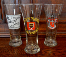 3 Tulpengläser Bier Tuborg Beer Guinness Beck`s  Sterne Sammlerstücke Vintage