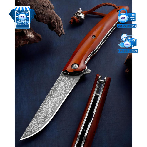 Damast klappmesser - damast,