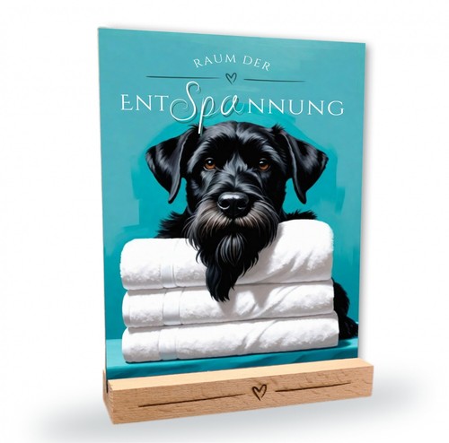 Hundeschild riesenschnauzer - hundeschild,