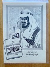 Senoussi Cigaretten Original 1955 Vintage Advert Werbung Reklame