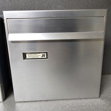 JU Durchwurf-Briefkasten Mauerbriefkasten 01-301 Edelstahl  T8xB24xH24