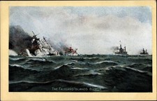 Ak Falkland Islands Battle, SMS Scharnhorst, Gneisenau, HMS... - 10722454