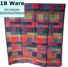 Wohndecke 150x200 cm Kuscheldecke Sofadecke Baumwolle Dralon bunt 1b