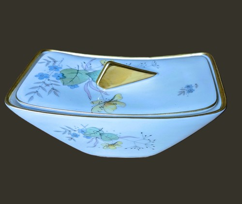 Deckeldose blumendekor - deckeldose,