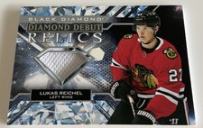 NHL Card-Lukas Reichel-Diamond Debut Relics-Black Diamond 2022-23-Chicago