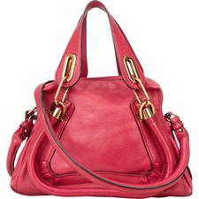Chloé Pink Grained Leather
