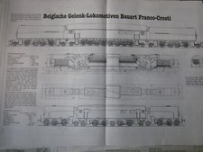 Bahn Großformat Risszeichnung