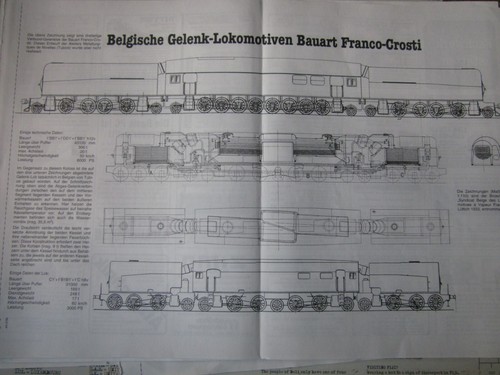 Bahn großformat risszeichnung - großformat,