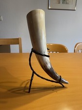 Trinkhorn mit Trinkhornständer Methorn Wikinger
