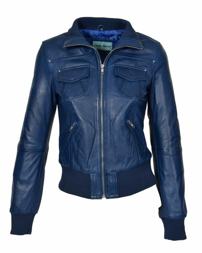 Luxus damen blau - luxus, lammleder