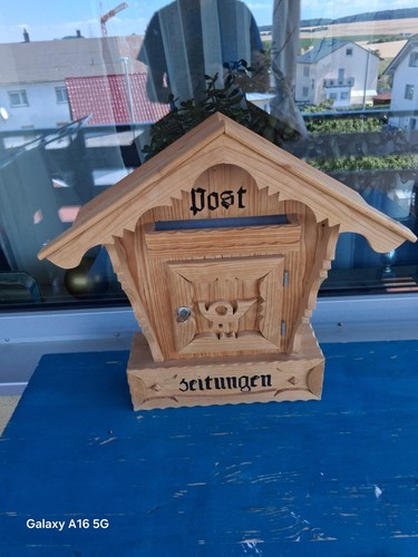 Spitzdach holzbriefkasten - spitzdach,