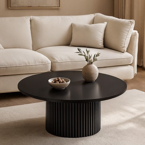 Couchtisch rund handgemacht - couchtisch,