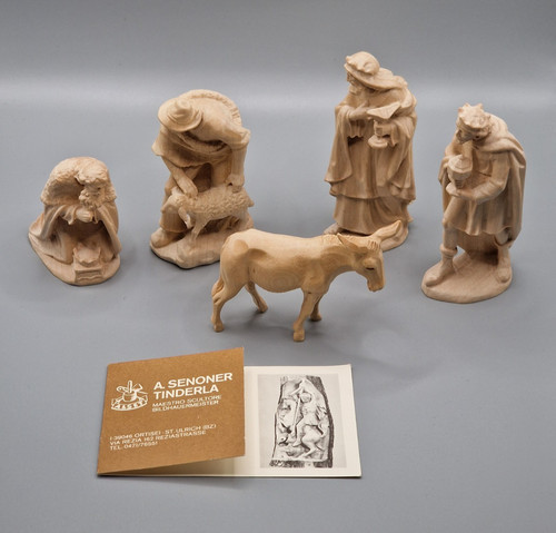 Krippenfiguren set geschnitzt - set,