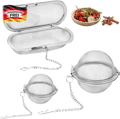 Edelstahl teesieb set für - teesieb,