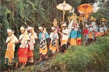 Bali  Indonesia Acquiring the holy water from one of the holy spring