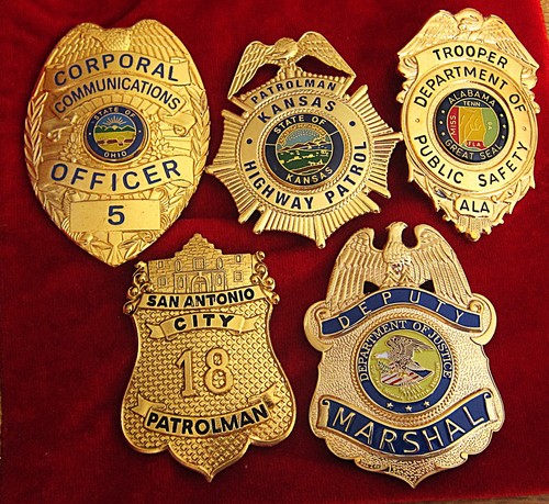 Obsolete police badges - obsolete,