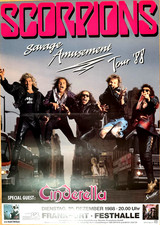 SCORPIONS  1988  FRANKFURT - orig. Concert Poster - Konzert Plakat - DIN A1 xx
