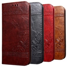 Handy Hülle für Apple iPhone Motorola Realme Magnet Case Book Schutz