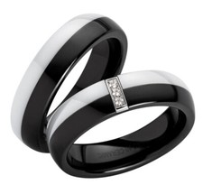 Ring Freundschaftsringe Partnerringe Verlobungsringe Ehering Edelstahl Ceramic