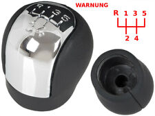 SCHALTKNAUF EKO-LEDER + CHROM