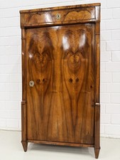 Vertiko Biedermeier Nuss 1830 Handpoliert Spitzenmöbel Geringe Tiefe Schlank