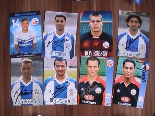 Autogrammkarten hansa - fc,