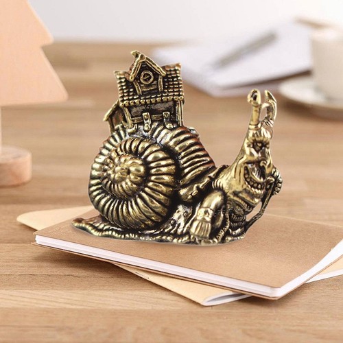 Messing schnecke haus figur - schnecke,