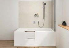 Duschbadewanne, Badewanne mit Tür links 160x70,170x70,170x75,170x80,180x80 cm