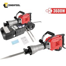 Abbruchhammer 3600W Stemmhammer 65J Meißelhammer Schlaghammer mit 10pcs+ Koller