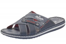 Rieker Herren Pantolette Blau 21099-15 Schuhe Sandale
