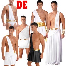 Herren Griechischer Reiter Kostüm EIN-Schulter Gott Römische Römer Toga Kostüm