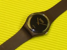 DEFEKTE Swatch von 1983 - GC101 - ( die seltene "BRAUNE"...!)   - DO NOT WORK !