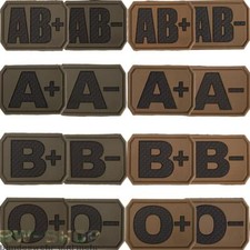 MILITÄR PATCH 3D BLUTGRUPPE