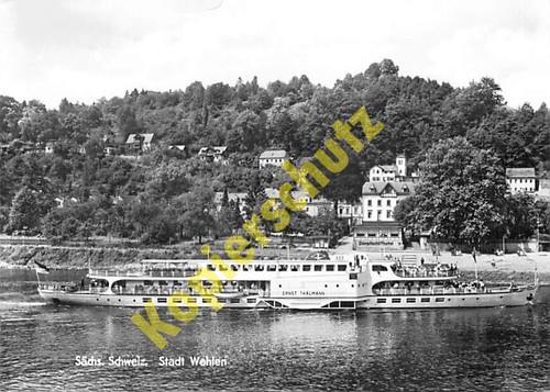 Wehlen elbe dampfer - ak, "ernst