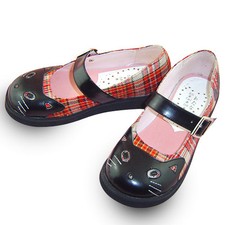 weiß orange rot lolita Shoes