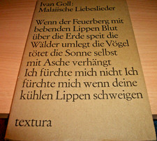 Buch Ivan Goll Malaiische Liebeslieder