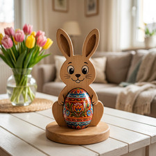 Eierhalter Hase aus Holz - 1