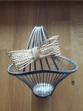 Obstschale aus geflochtenem Metalldraht, Obstkorb Aufbewahrung für Gemüse Snacks