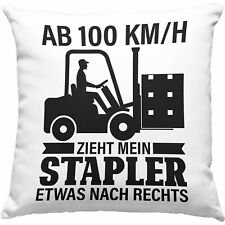 Trendation - Gabelstapler Lagerist Geschenk Kissen Staplerfahrer Spruch Fachlage