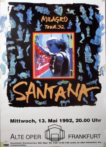 Santana 1992 plakat - 1992, live
