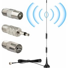 O56C FM/DAB+ UKW Magnetfuß Antenne 7dBi + 3m Kabel für Auto Digitalradio Empfang