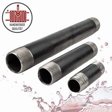 Rohrdoppelnippel - Langnippel Stahl schwarz, Typ 23 - verschiedene Größen