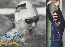 Ines  Geissler mit  Originale Unterschrift